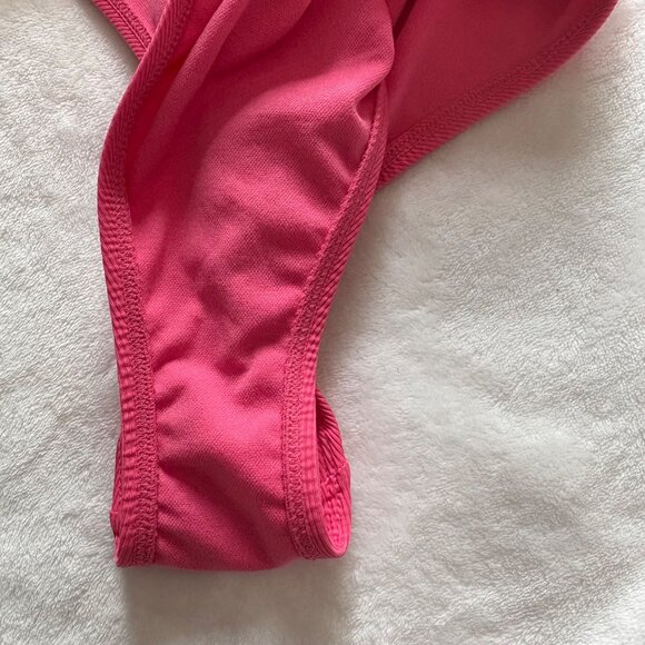 Shade & Shore Pink One-Piece Swimsuit M (8-10) High Cut Womens Swimwear - Picture 7 of 9